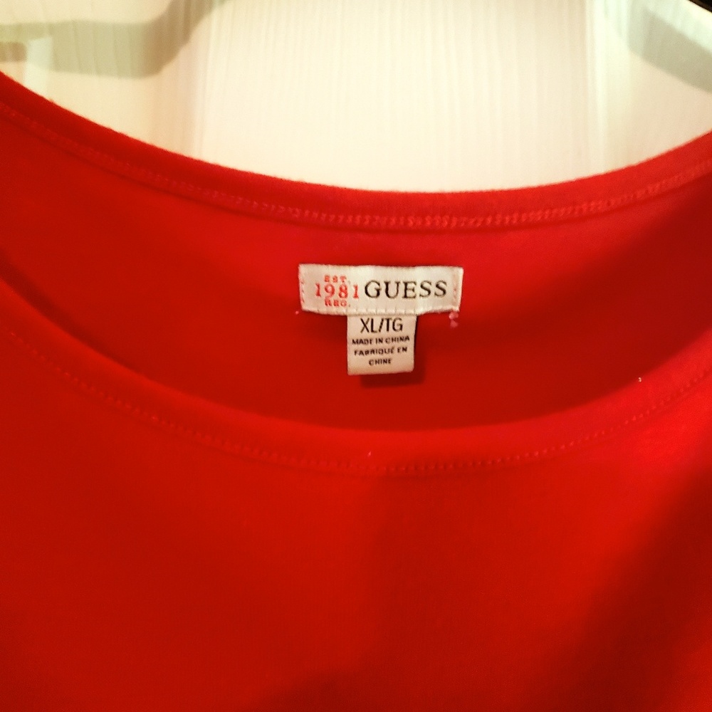 GUESS Cold Shoulder Top Tee - Picture 2 of 2